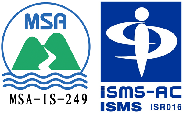 ISO/IEC 27001:2013(MSA-IS-249)認証マーク